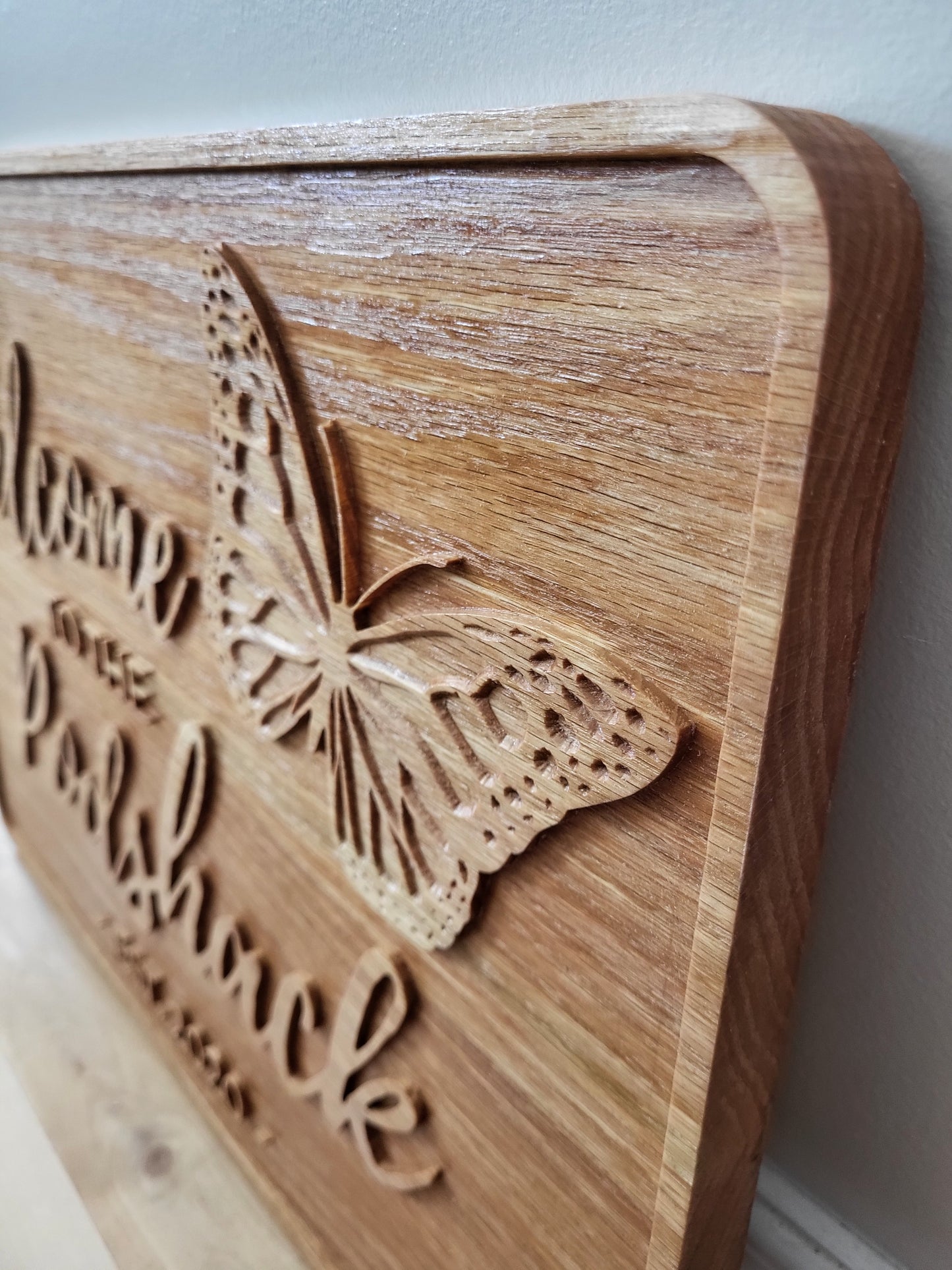 Carved Wooden Sign