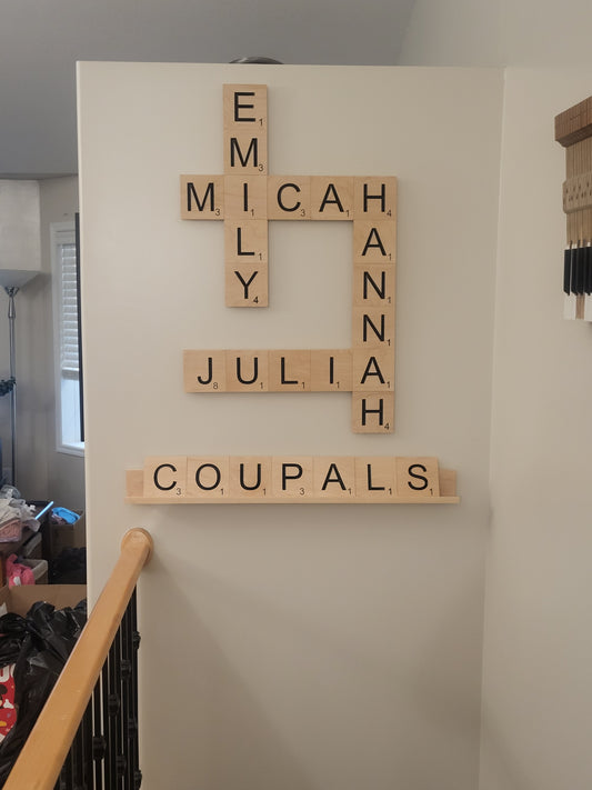 Scrabble Name Wall Art