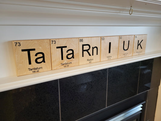 Periodic Table Name Sign
